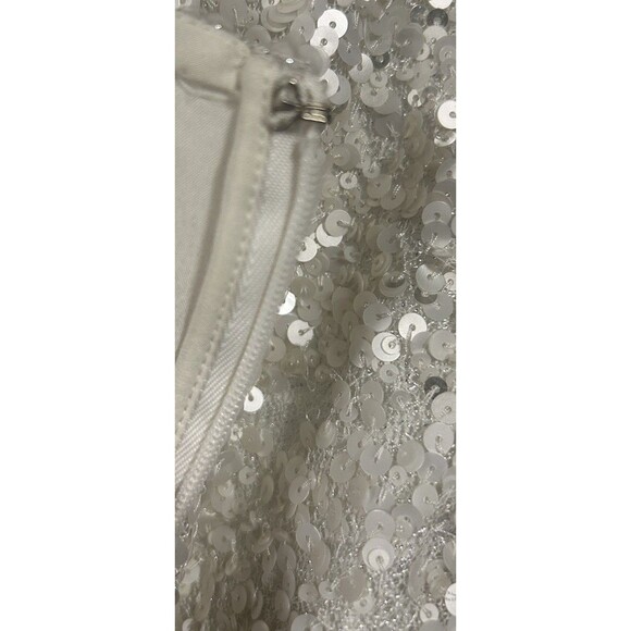 BHLDN Anthropologie Goldie Long Sleeve Sequence Short Mini Wedding Party Dress 4 - Picture 11 of 16